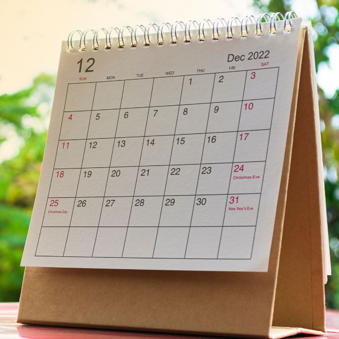 calendario dicembre 1