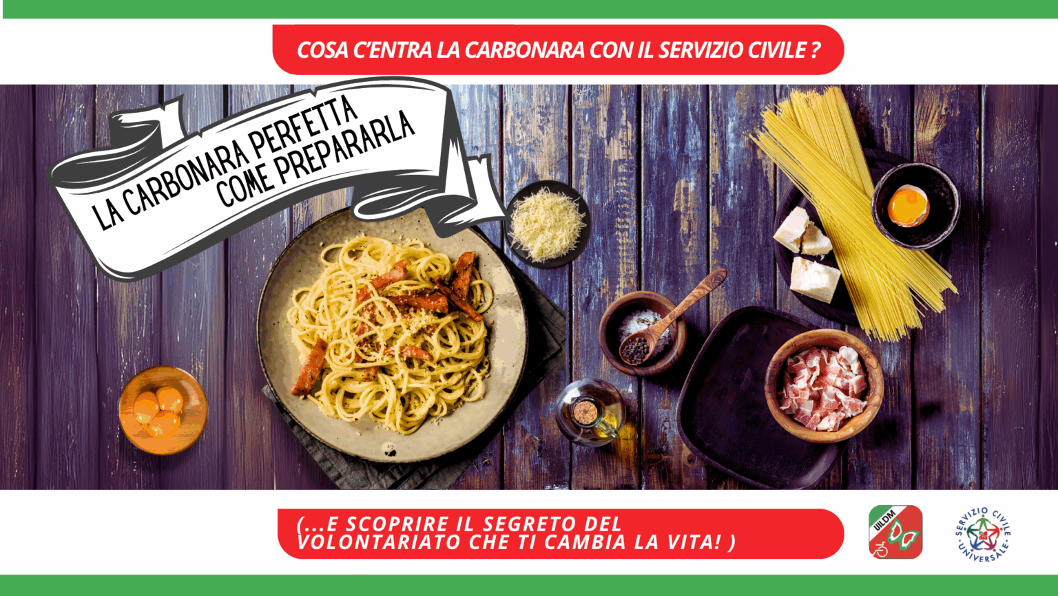 La CARBONARA PERFETTA e il Volontariato (1170 x 660 px)
